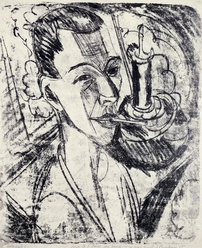 Auto-retrato com Cigarro de Ernst Ludwig Kirchner