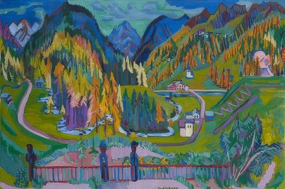 Sfertal no outono. 1925-26 de Ernst Ludwig Kirchner