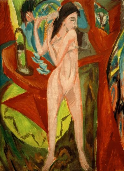 Ato de pentear de Ernst Ludwig Kirchner