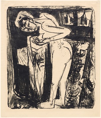 Ficar nu em um quarto de Ernst Ludwig Kirchner