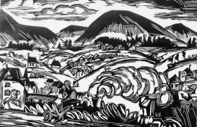 Taunus paisagem de Ernst Ludwig Kirchner