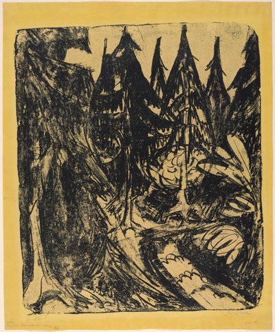 Abetos do Taunus de Ernst Ludwig Kirchner