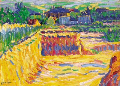 O poço de barro, c. 1906 de Ernst Ludwig Kirchner