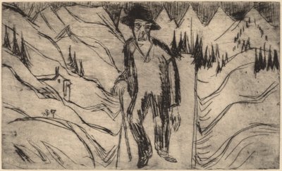 O andarilho de Ernst Ludwig Kirchner