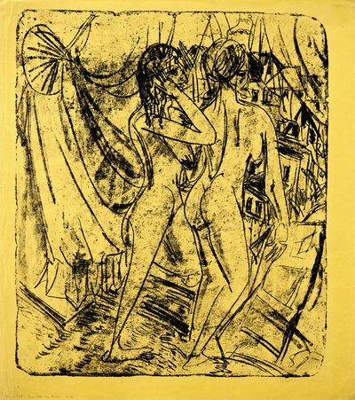 Dois nus na janela, 1915 de Ernst Ludwig Kirchner