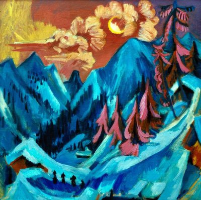 paisagem lunar inverno de Ernst Ludwig Kirchner