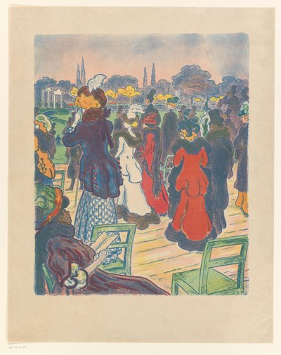 Público num hipódromo de Ernst Matthes