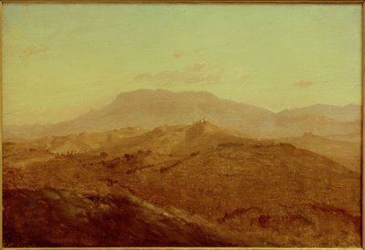 E. meyer, vista de Olevano para Paliano de Ernst Meyer