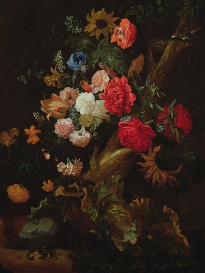Ainda vida com flores de Ernst Stuven