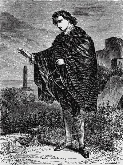 Ilustração para Entail, novela de Ernst Theodor Amadeus Hoffmann (1776-1822), gravura de Ernst Theodor Amadeus Hoffmann