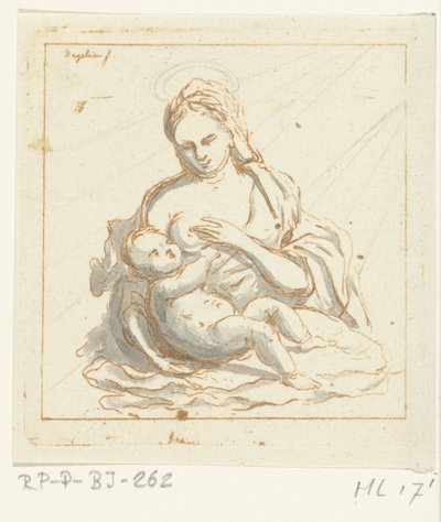 Maria amamenta Cristo de Ernst Willem Jan Bagelaar