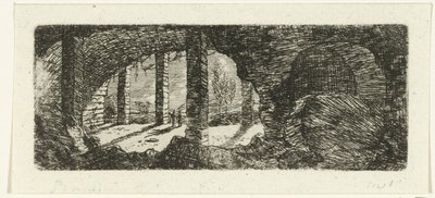 Ruínas do Forte Sint-Pieter perto de Maastricht de Ernst Willem Jan Bagelaar