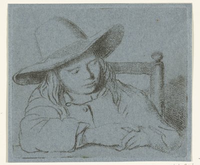 Menino dormindo com chapéu de Ernst Willem Jan Bagelaar