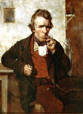 Meditação (óleo sobre tela) de Erskine Nicol