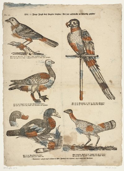 Quer /ô! jovem juventude birdwatching / Aqueles muito excelentes depois de animado semelhante (título no objeto) de Erven de Weduwe Jacobus van Egmont
