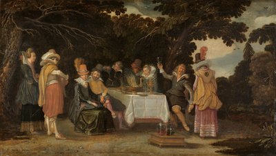 Uma festa ao ar livre de Esaias van de Velde