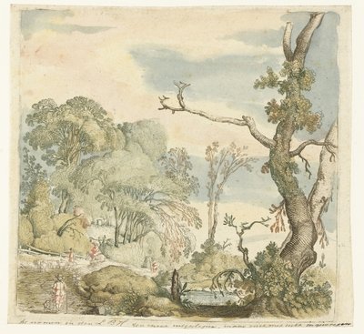 paisagem com árvores de Esaias van de Velde