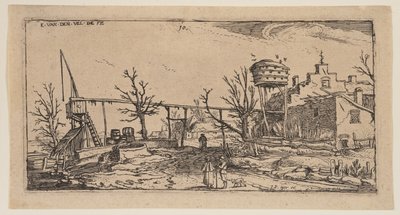 Paisagem com uma cervejaria, de Paisagens de Esaias van den Velde I