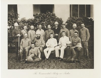 Tsarevich Nicholas Alexandrovich da Rússia visitando a Índia, 1891 de Esper Esperovich Ukhtomsky