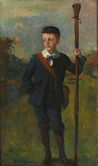 O Jovem Pescador (óleo sobre tela) de Esther Blaikie MacKinnon