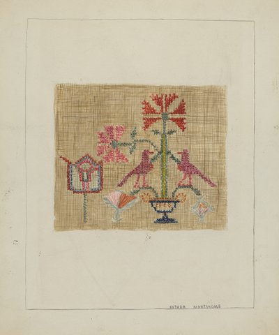 Amostrador de Esther Martindale