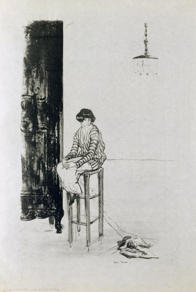 Uma senhora e o seu tricô de Ethel Gabain