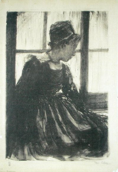 Jovem Breton Woman de Ethel Gabain