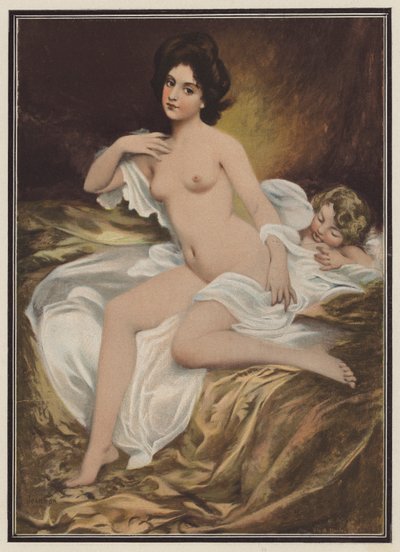 O filho de Eva (lito colorido) de Etienne Albert Eugene Joannon Navier