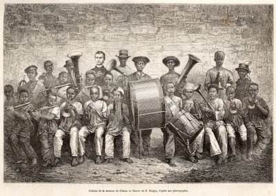 Orquestra Infantil no Gabão, 1876 de Etienne Antoine Eugene Ronjat