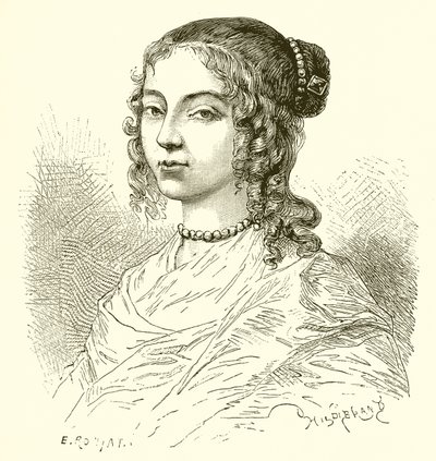 Henrietta da Inglaterra, irmã do rei Carlos II de Etienne Antoine Eugene Ronjat