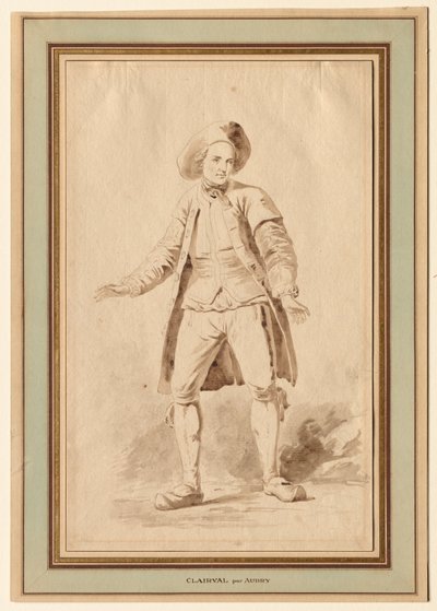 O ator Clairval, século XVIII. de Etienne Aubry