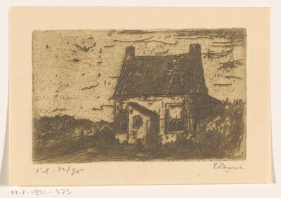 Casa de campo em Ter Heijde, perto de Haia (título original sobre o objecto) de Etienne Bosch (signed by artist)