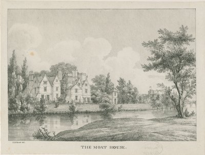 Tamworth - The Moat House: zincograph, nd [1796-1865] de Etienne Bruno Hamel