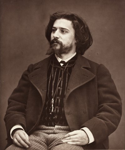 Alphonse Daudet Romancista francês, 1849-1897, c. 1876. de Etienne Carjat