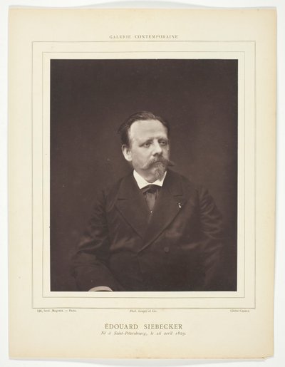 Édouard Siebecker de Etienne Carjat