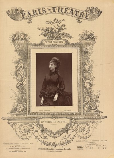 Teatro de Paris: Hyacinthe Derval de Etienne Carjat