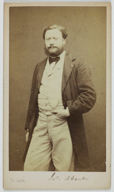 Retrato de Edmond About (1828-1885), romancista, polemista de Etienne Carjat