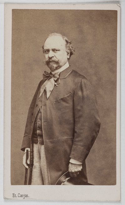 Retrato de Giuseppe Palizzi (1813-1887), pintor italiano. de Etienne Carjat