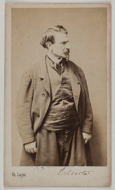 Retrato de François Delsarte, c.1870-90 (impressão albuminada) de Etienne Carjat