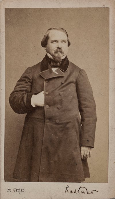 Retrato do compositor Jean-Georges Kastner 1810-1867, 1867. de Etienne Carjat