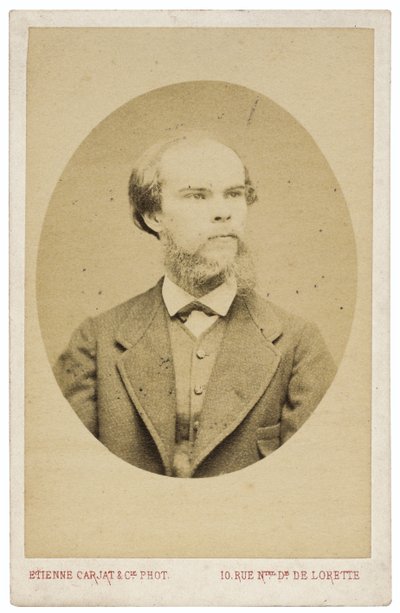 Retrato do poeta Paul Verlaine 1844-1896, c. 1870 de Etienne Carjat