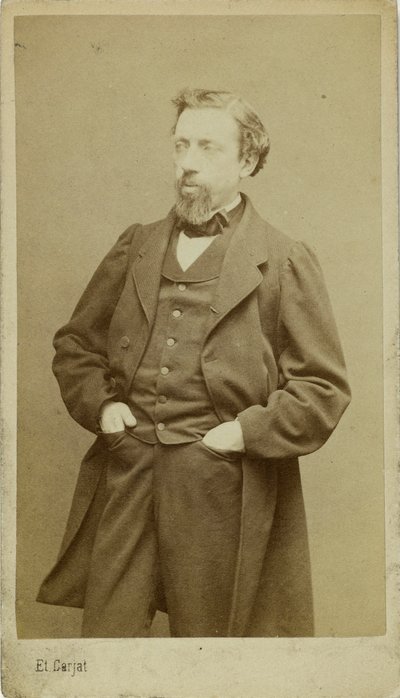 Retrato do compositor François-Auguste Gevaert 1828-1908, c. 1870. de Etienne Carjat