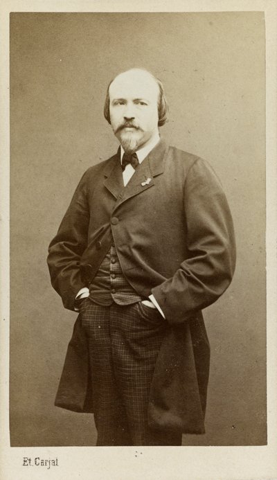 Retrato do compositor Victor Massé 1822-1884, ca. 1865. de Etienne Carjat