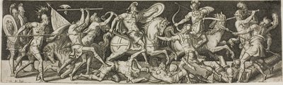 Cavalaria e soldados de infantaria de Etienne Delaune