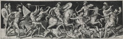 Combates e triunfos, provavelmente da década de 1560. de Etienne Delaune