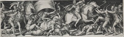 Combates e triunfos, provavelmente da década de 1560. de Etienne Delaune