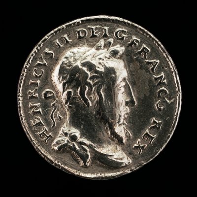 Henrique II, 1519-1559, rei de França 1547 [anverso] de Etienne Delaune