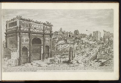 Arco de Constantino em Roma Edifícios antigos (título da série) I vestigi dell