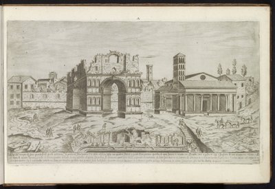 Arco de Janus em Roma Edifícios antigos (título da série) I vestigi dell