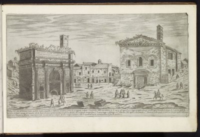 Arco de Septímio Severo em Roma Edifícios antigos (título da série) I vestigi dell